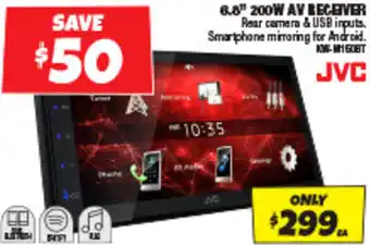 Autobarn 6.8" 200W AV RECEIVER offer