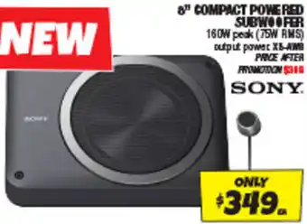 Autobarn 8" COMPACT POWERED SUBWOOFER offer