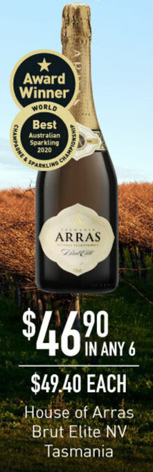 Dan Murphy's House of Arras Brut Elite NV Tasmania offer