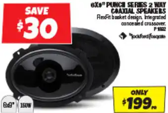 Autobarn 6X9" PUNCH SERIES 2 WAY COAXIAL SPEAKERS offer