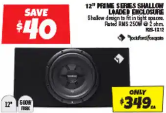 Autobarn 12" PRIME SERIES SHALLOW LOADED ENCLOSURE offer
