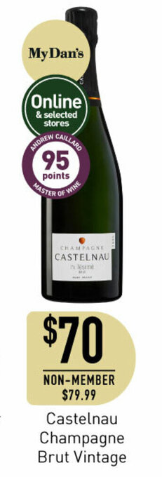 Dan Murphy's Castelnau Champagne Brut Vintage offer
