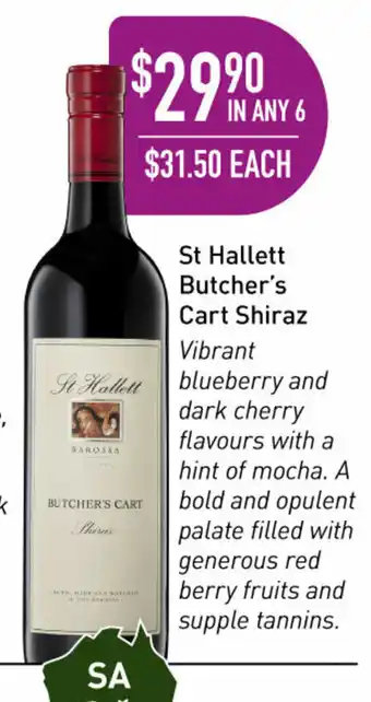 Dan Murphy's St Hallett Bitcher's Cart Shiraz offer