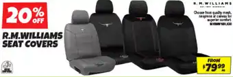 R.M.WILLIAMS SEAT COVERS