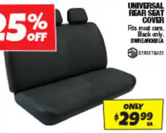 Autobarn UNIVERSAL FEAR SEAT COVER offer