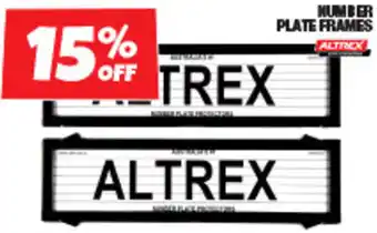 Autobarn NUMBER PLATE FRAMES offer