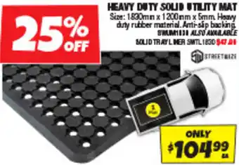Autobarn HEAVY DUTY SOLID UTILITY MAT offer