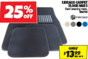 Autobarn CHICAGO CARPET FLOOR MATS offer