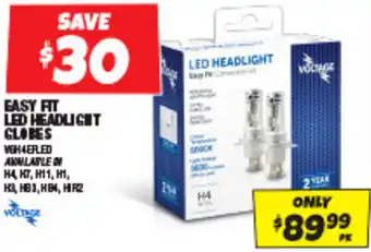 Autobarn EASY FIT LED HEADLIGHT GLOBES offer