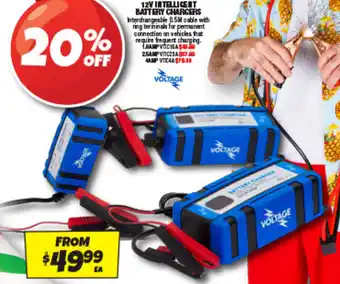 Autobarn 12V INTELLIGENT BATTERY CHARGERS offer