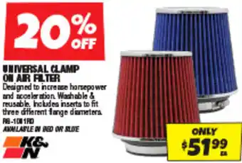 UNIVERSAL CLAMP ON AIR FILTER