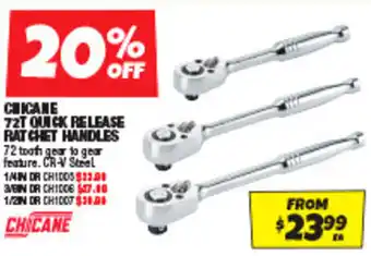 Autobarn CHICANE 72T QUICK RELEASE RATCHET HANDLES offer