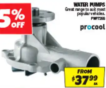 Autobarn WATER PUMPS offer
