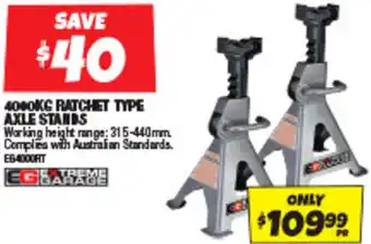 Autobarn 4000KG RATCHET TYPE AXLE STANDS offer