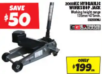 Autobarn 2000KG HYDRAULIC WORKSHOP JACK offer
