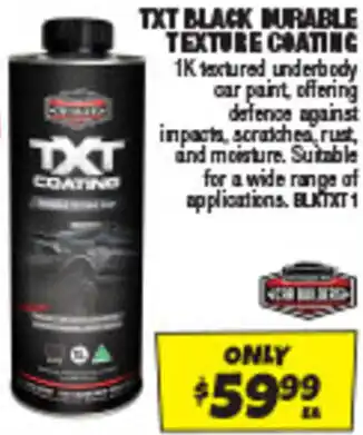 Autobarn TXT BLACK NURABLE TEXTURE COATING offer