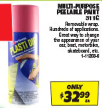 Autobarn MULTI-PURPOSE PEELABLE PAINT 311G offer