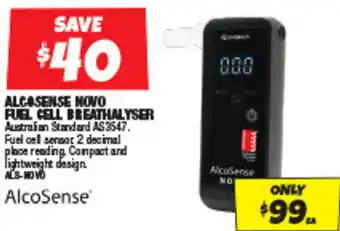 Autobarn ALCOSENSE NOVO FUEL CELL BREATHALYSER offer