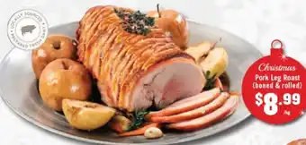 Pork Leg Roast (boned & rolled)
