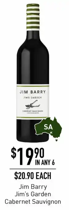 Dan Murphy's Jim Barry Jim's Garden Cabernet Sauvignon offer