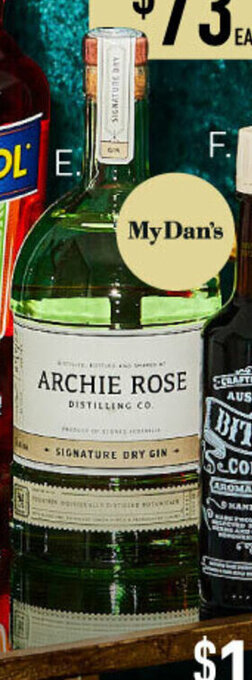 Dan Murphy's Archie Rose Distilling Co. Signature Dry Gin 700ml offer
