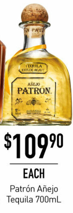 Dan Murphy's Patrón Añejo Tequila 700ml offer