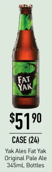 Dan Murphy's Yak Ales Fat Yak Original Pale Ale 345ml offer