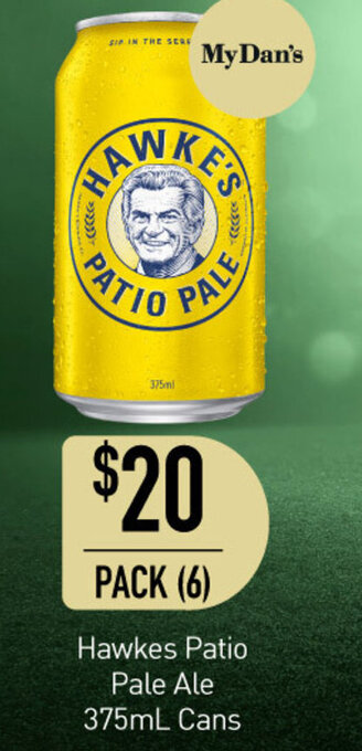 Dan Murphy's Hawkes Patio Pale Ale 375ml Cans offer