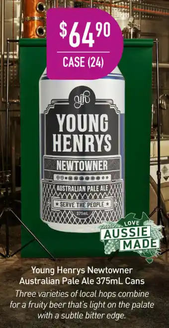 Dan Murphy's Young Henrys Newtowner Australian Pale Ale 375ml offer