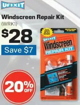Repco Windscreen Repair Kit offer