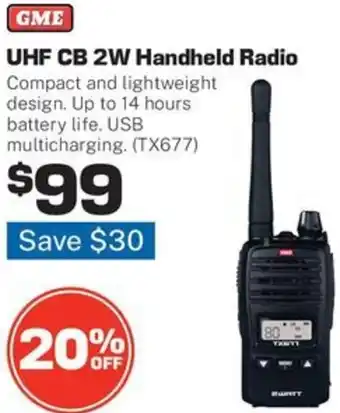 UHF CB 2W Handheld Radio