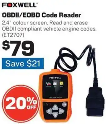 OBDII/EOBD Code Reader