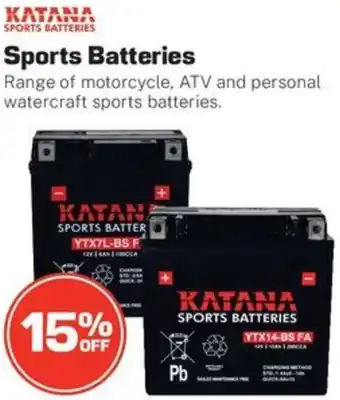 Repco Sports Batteries offer