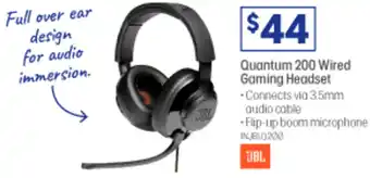 Officeworks Quantum 200 Wired Gaming Headset offer