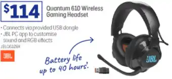 Officeworks Quantum 610 Wireless Gaming Headset offer