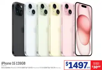 Officeworks iPhone 15 128GB offer