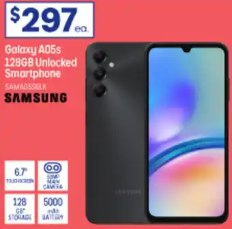 Officeworks Galaxy A05s 128GB Unlocked Smartphone offer