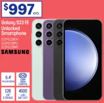 Officeworks Galaxy S23 FE Unlocked Smartphone offer