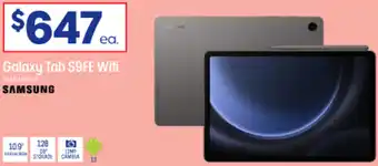 Officeworks Galaxy Tab S9FE Wifi offer