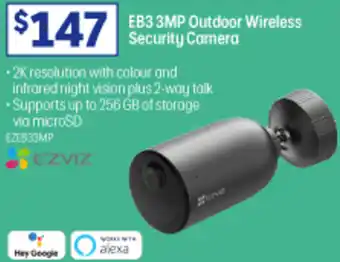 Officeworks EB3 3MP Outdoor Wireless Security Camera offer