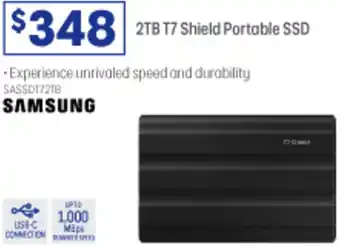 Officeworks 2TB T7 Shield Portable SSD offer