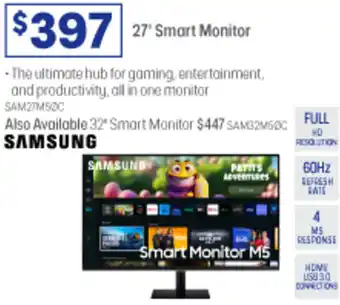 Officeworks 27' Smart Monitor offer