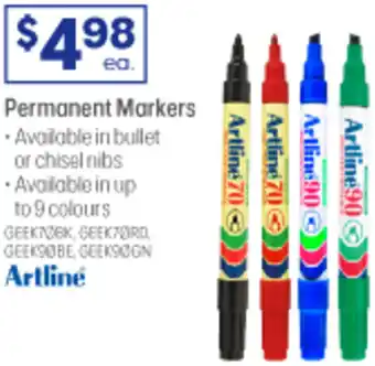 Officeworks Permanent Markers offer