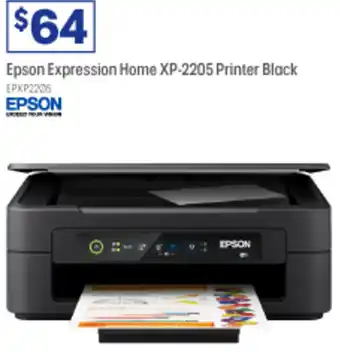 Officeworks Epson Expression Home XP-2205 Printer Black offer