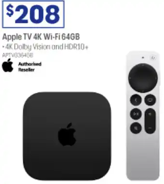 Officeworks Apple TV 4K Wi-Fi 64GB offer