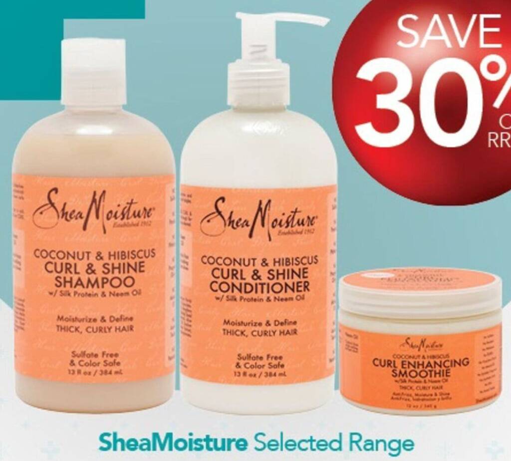 Shea Moisture Selected Range offer at Terry White