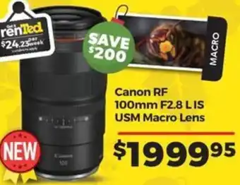 Teds Cameras Canon RF 100mm F2.8 LIS USM Macro Lens offer