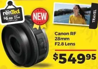 Teds Cameras Canon RF 28mm F2.8 Lens offer