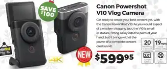 Canon Powershot V10 Vlog Camera
