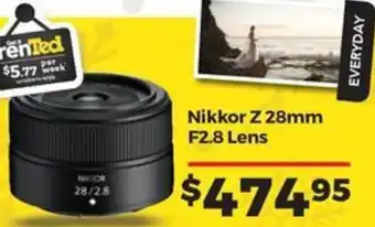Nikkor Z 28mm F2.8 Lens